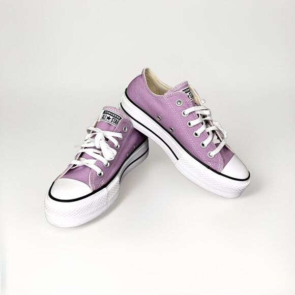 New Womens Converse Chuck Taylor All Star Lift Platform Multi Sz Purple Amethyst - Picture 7 of 16